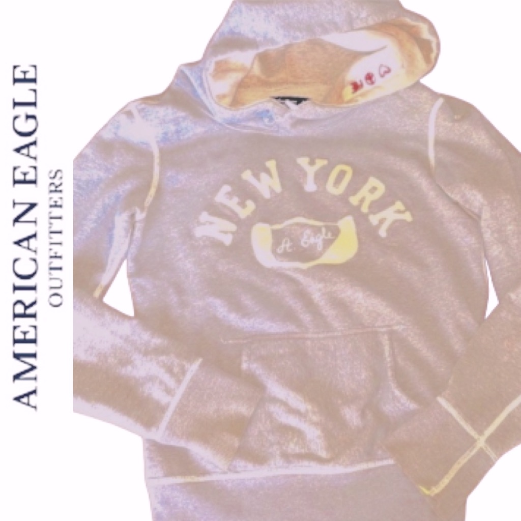 American Eagle Outfitterslove& Peace Embellished Hoodie Like New